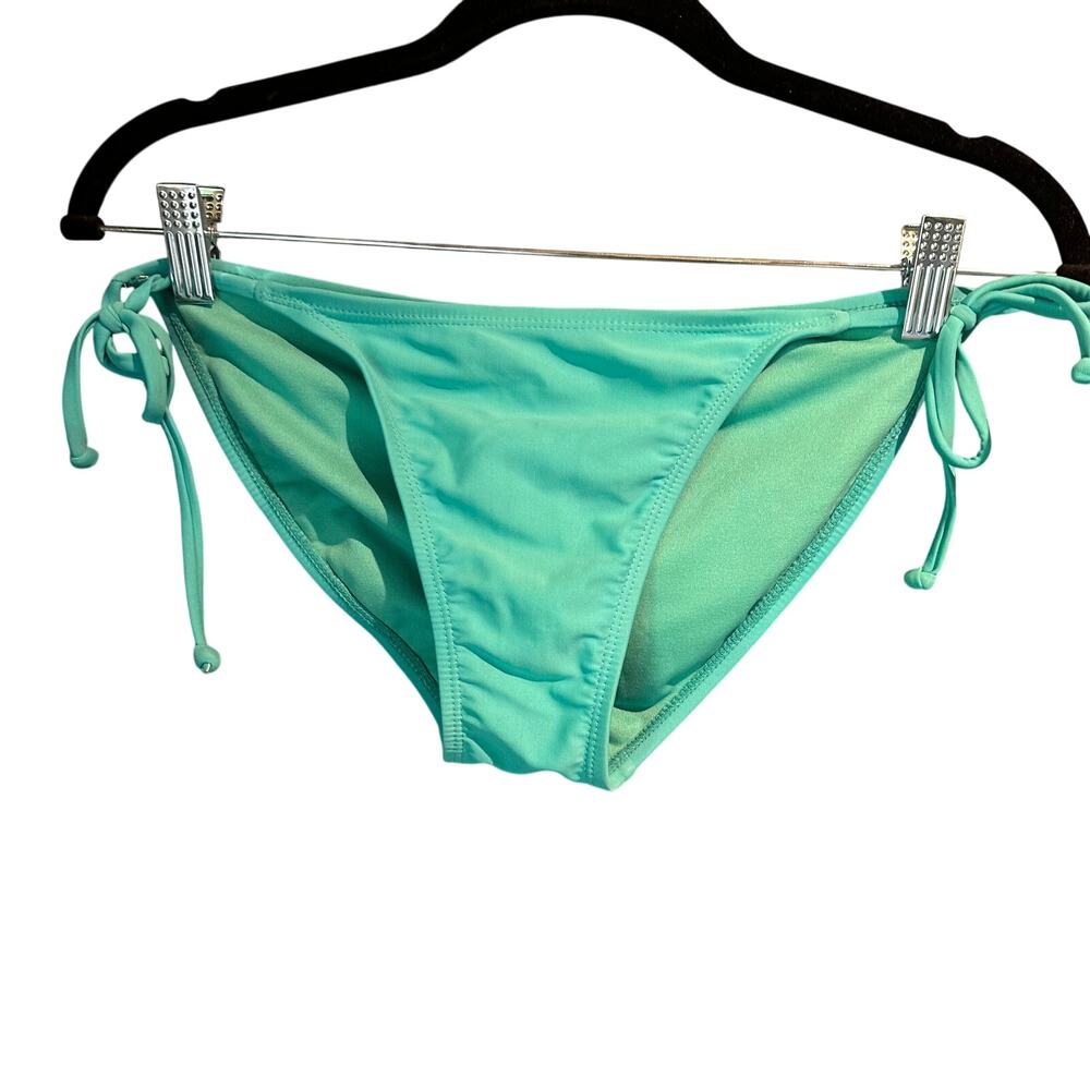 Old Navy Size Small Micro String Bikini Bottom Turquoise Adjustable Pool Hot tub
